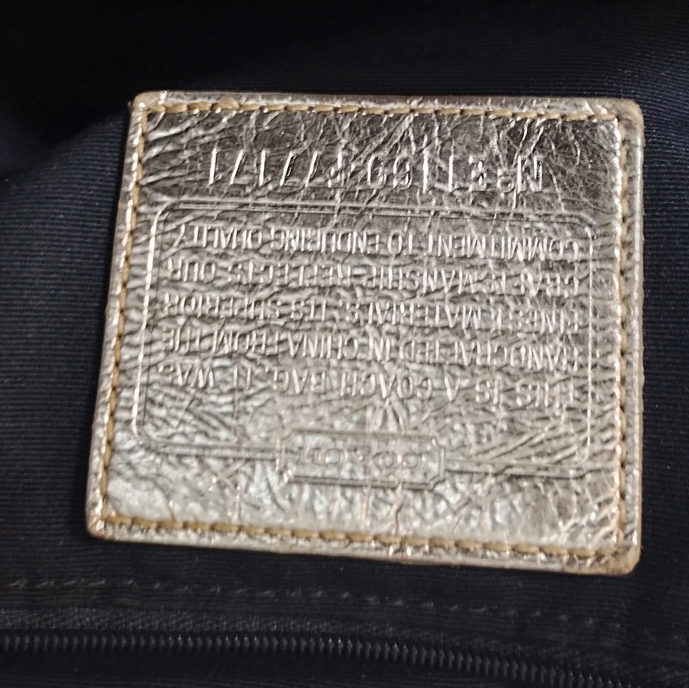 Authentic Rare Coach Denim Backpack with Signature Design - Picture 11 of 13